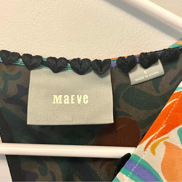 Anthropologie x Maeve flowy colorful floral print blouse - Picture 13 of 15